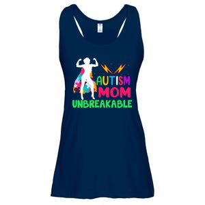 Autism Super Mom Unbreakable Ladies Essential Flowy Tank