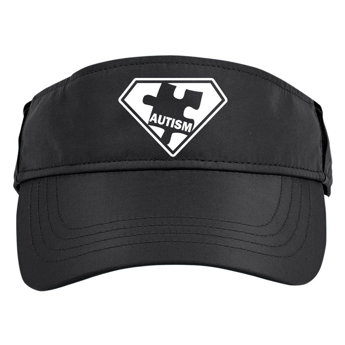 Autism Super Power Logo Adult Drive Performance Visor