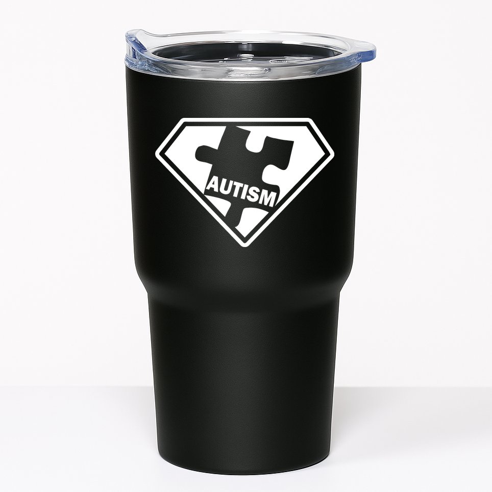 Autism Super Power Logo Tumbler