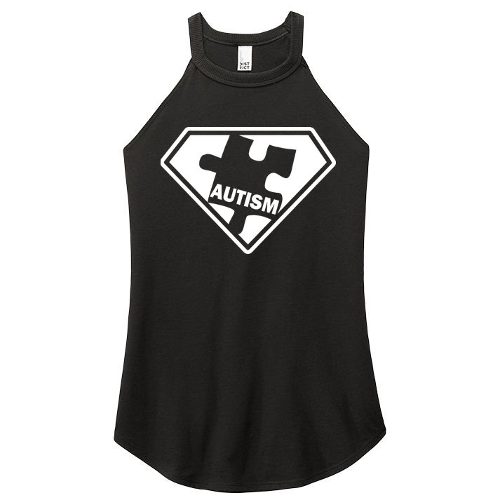 Autism Super Power Logo Women's Perfect Tri Rocker Tank