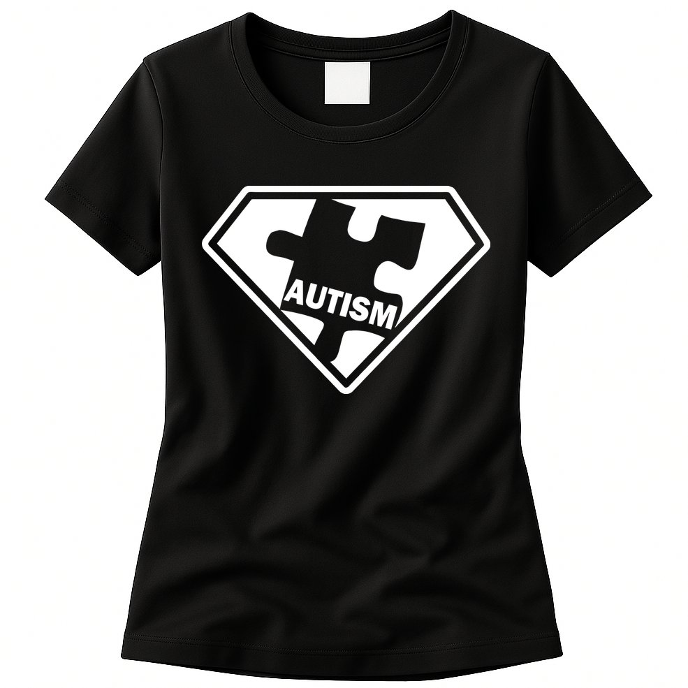 Autism Super Power Logo Womens T-Shirt