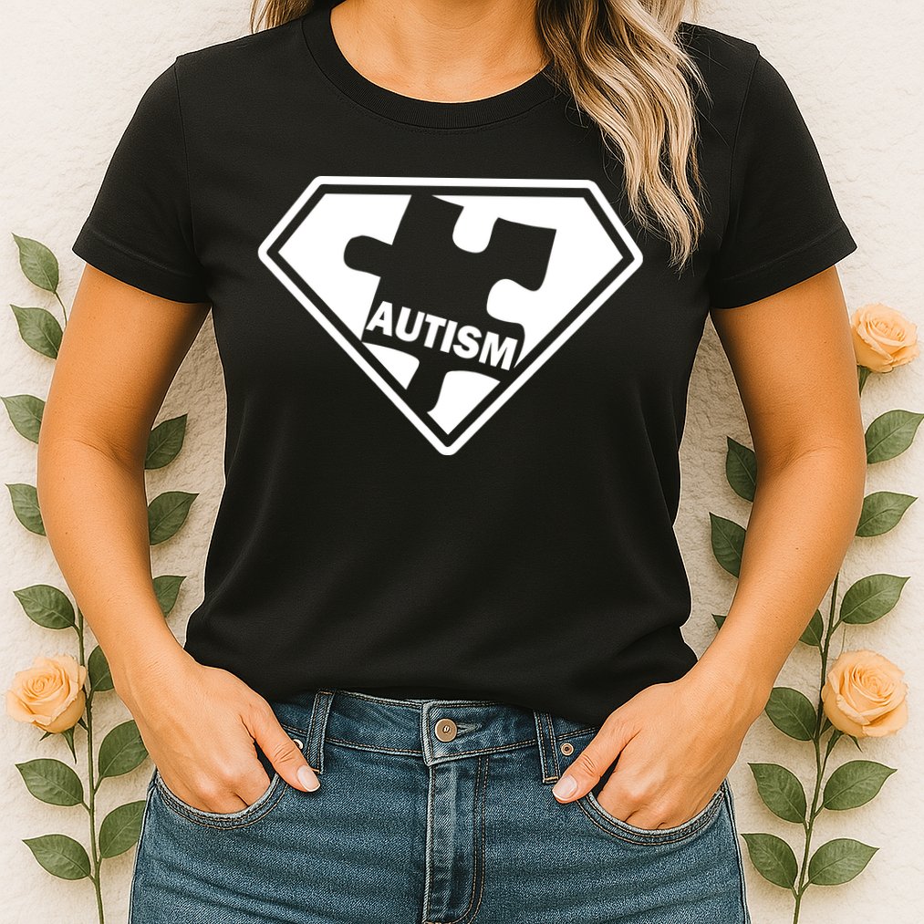 Autism Super Power Logo Womens T-Shirt