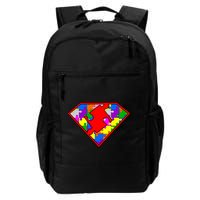 Autism Superhero Puzzle Crest Backpack