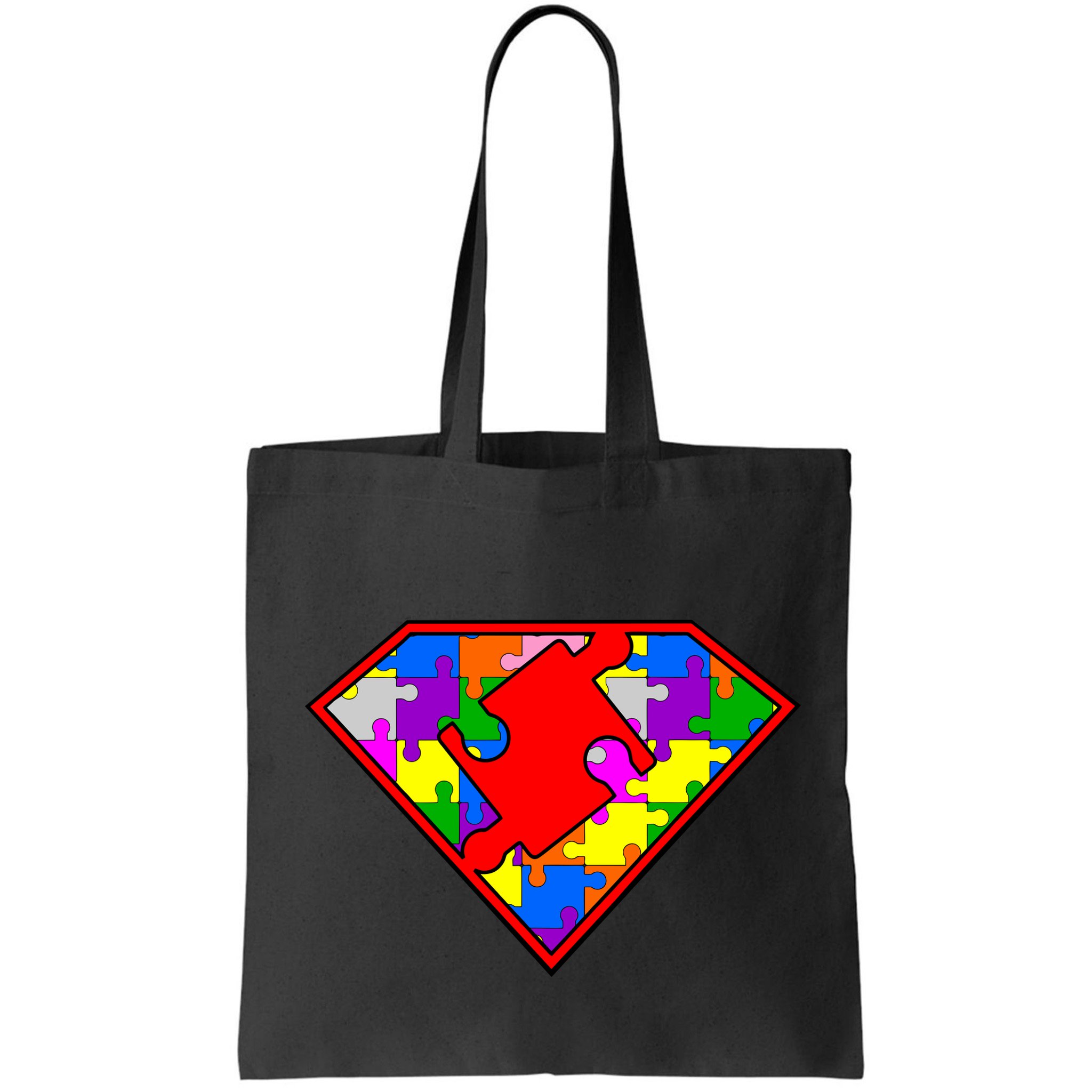 Autism Superhero Puzzle Crest Bag