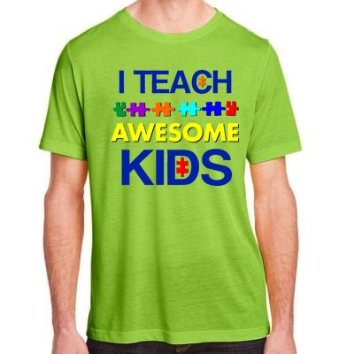 Autism Teacher I Teach Awesome Kids Adult ChromaSoft Performance T-Shirt