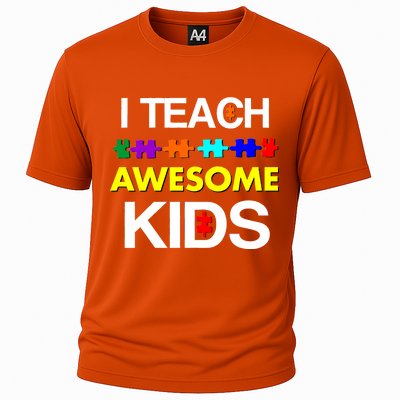 Autism Teacher I Teach Awesome Kids Cooling Performance Crew T-Shirt