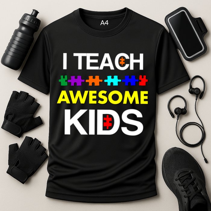 Autism Teacher I Teach Awesome Kids Performance Shirt