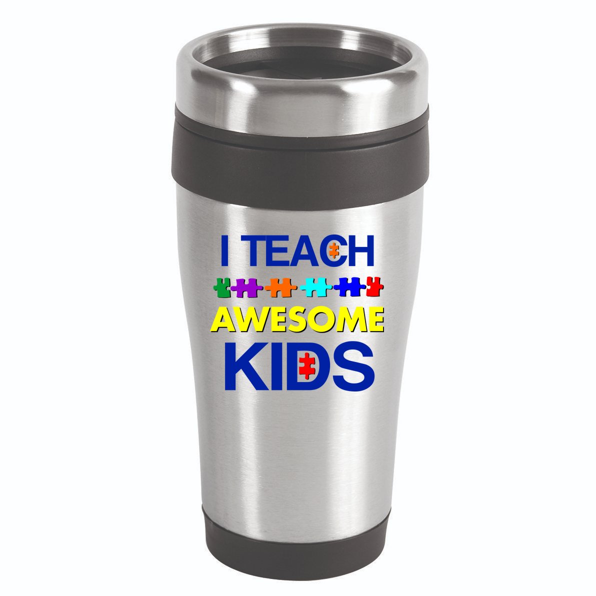 Autism Teacher I Teach Awesome Kids 16oz Travel Tumbler