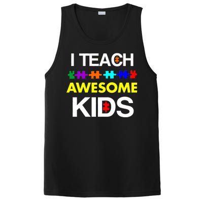 Autism Teacher I Teach Awesome Kids PosiCharge Competitor Tank