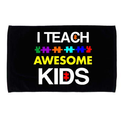 Autism Teacher I Teach Awesome Kids Microfiber Hand Towel