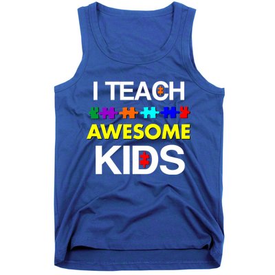 Autism Teacher I Teach Awesome Kids Tank Top