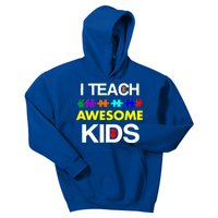 Autism Teacher I Teach Awesome Kids Kids Hoodie