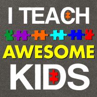 Autism Teacher I Teach Awesome Kids Cotton Canvas Backpack