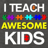 Autism Teacher I Teach Awesome Kids Vector Backpack