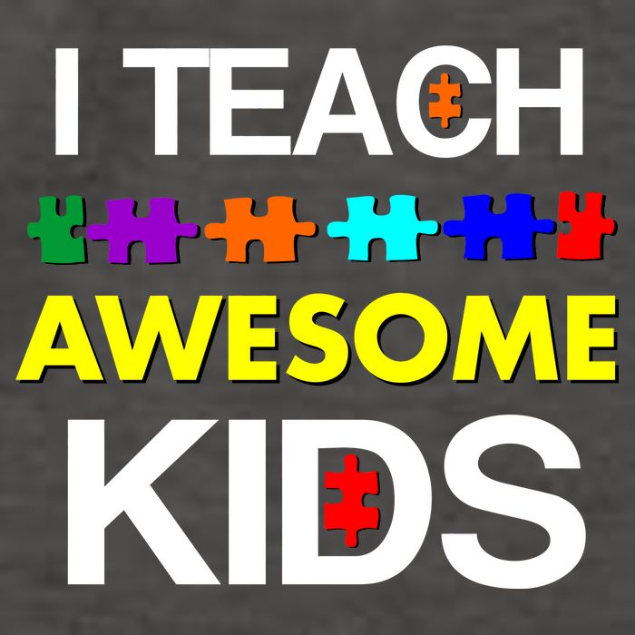 Autism Teacher I Teach Awesome Kids Vector Backpack