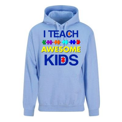 Autism Teacher I Teach Awesome Kids Unisex Surf Hoodie