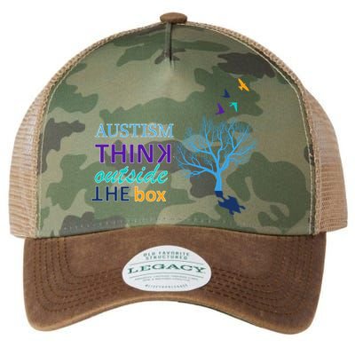 Autism Think Outside The Box Legacy Tie Dye Trucker Hat