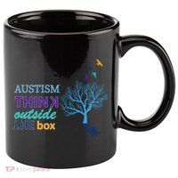 Autism Think Outside The Box 11oz C Handle Ceramic Mug