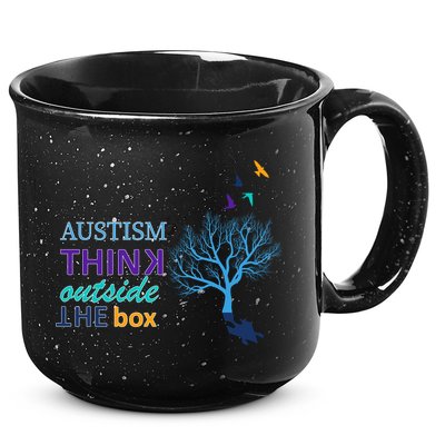 Autism Think Outside The Box 15oz Campfire Ceramic Mug