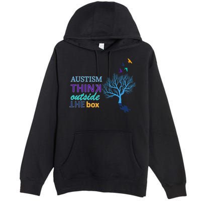 Autism Think Outside The Box Premium Pullover Hoodie