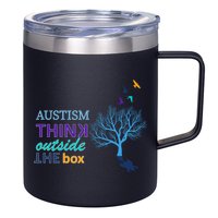 Autism Think Outside The Box 12oz Stainless Steel Coffee Mug
