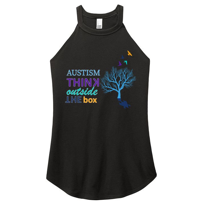 Autism Think Outside The Box Women's Perfect Tri Rocker Tank