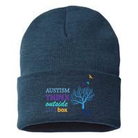 Autism Think Outside The Box Sustainable Knit Beanie
