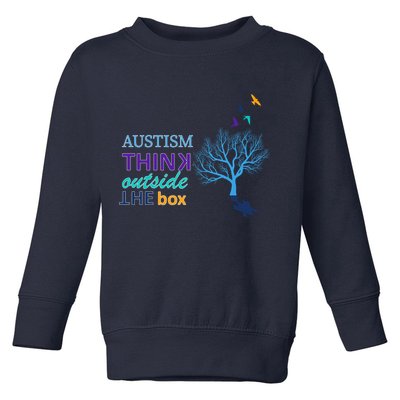 Autism Think Outside The Box Toddler Sweatshirt