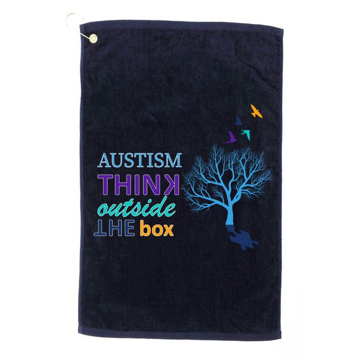 Autism Think Outside The Box Golf Towel