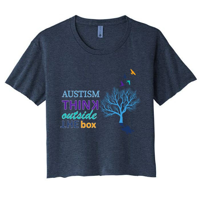 Autism Think Outside The Box Crop Top