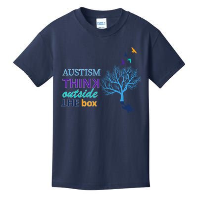 Autism Think Outside The Box Kids T-Shirt