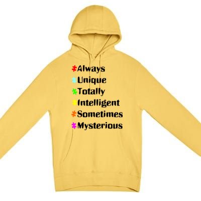 Autism Tips Awareness Premium Pullover Hoodie