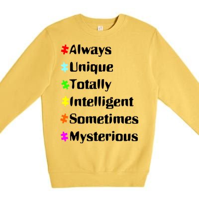 Autism Tips Awareness Premium Crewneck Sweatshirt