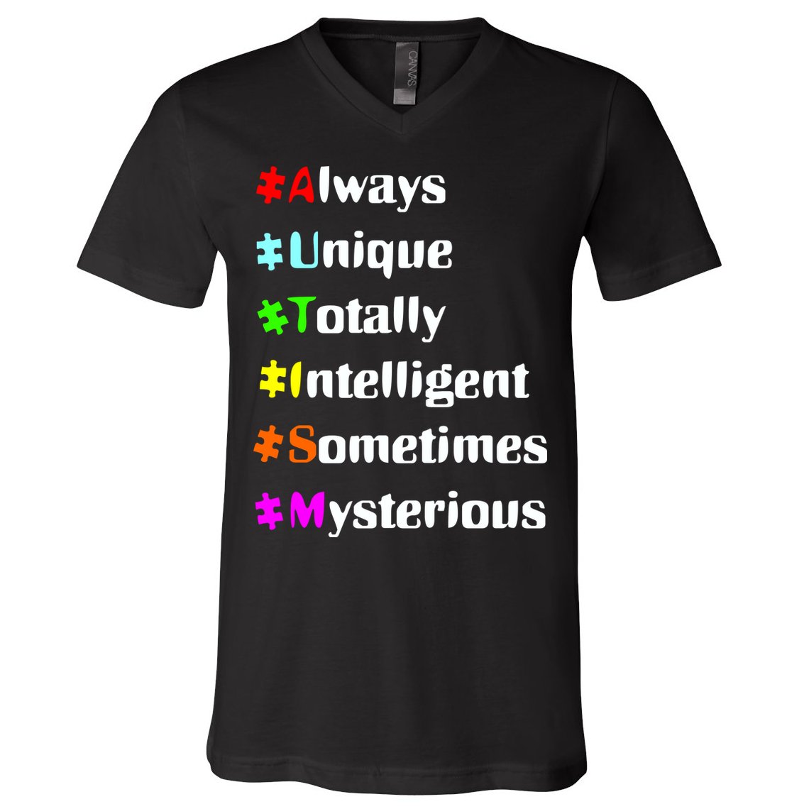 Autism Tips Awareness V-Neck T-Shirt