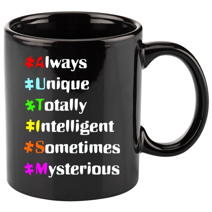 Autism Tips Awareness 11oz C Handle Ceramic Mug