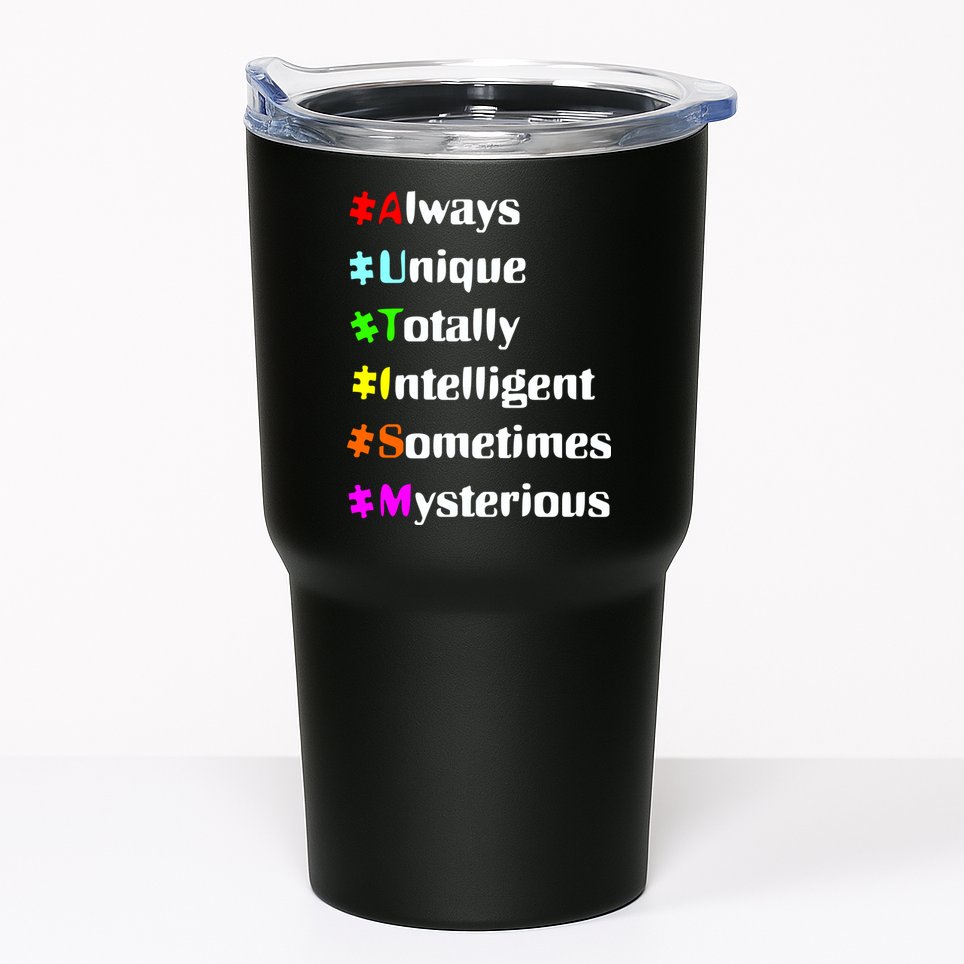 Autism Tips Awareness Tumbler