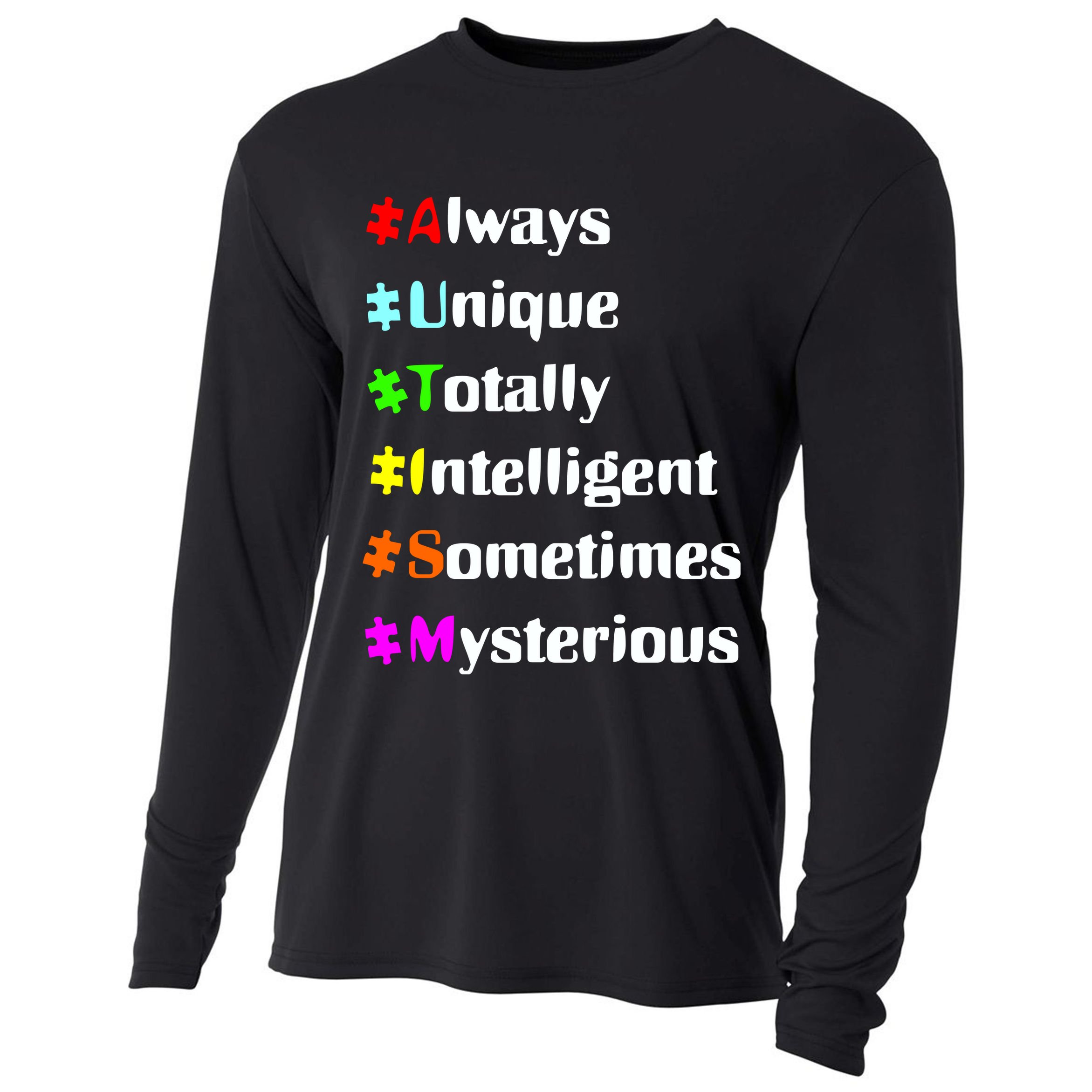 Autism Tips Awareness Cooling Performance Long Sleeve Crew