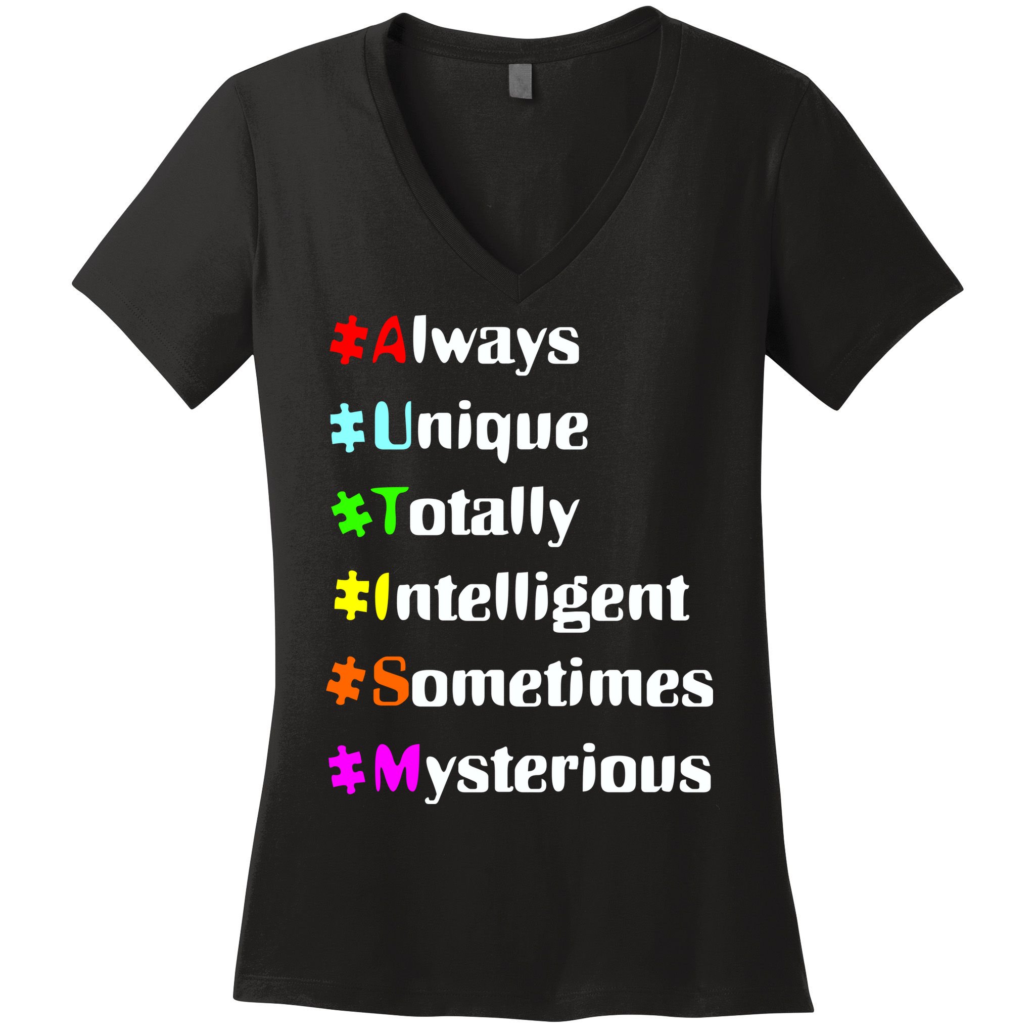Autism Tips Awareness Women's V-Neck T-Shirt