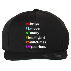 Autism Tips Awareness Wool Snapback Cap