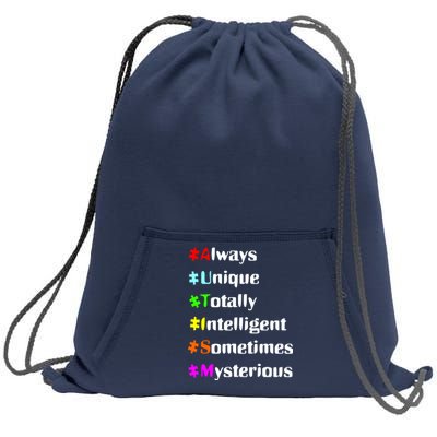 Autism Tips Awareness Sweatshirt Cinch Pack Bag