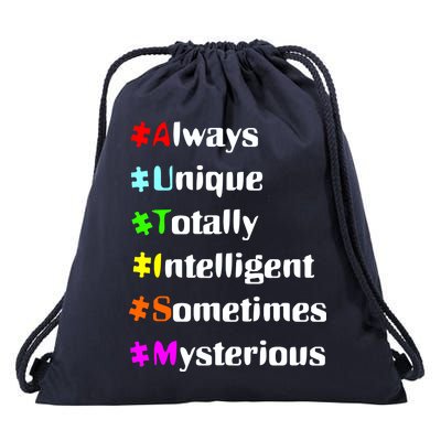 Autism Tips Awareness Drawstring Bag