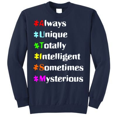 Autism Tips Awareness Tall Sweatshirt