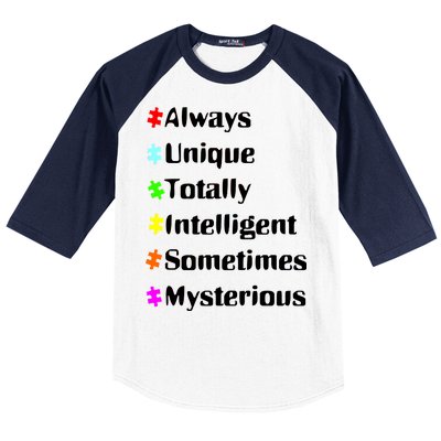 Autism Tips Awareness Baseball Sleeve Shirt