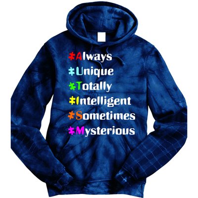 Autism Tips Awareness Tie Dye Hoodie