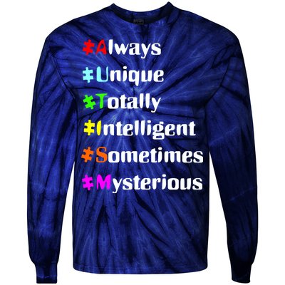 Autism Tips Awareness Tie-Dye Long Sleeve Shirt