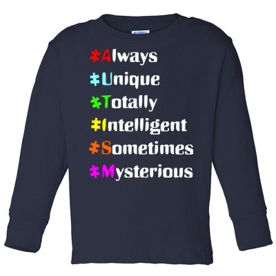 Autism Tips Awareness Toddler Long Sleeve Shirt