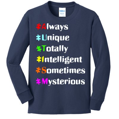 Autism Tips Awareness Kids Long Sleeve Shirt