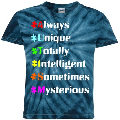 Autism Tips Awareness Kids Tie-Dye T-Shirt