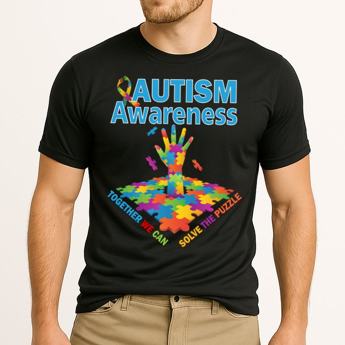  Autism Together We Can Solve The Puzzle Performance Shirt