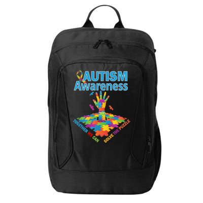  Autism Together We Can Solve The Puzzle City Backpack